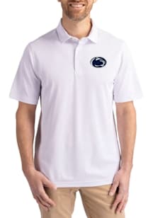 Cutter and Buck Penn State Nittany Lions White Virtue Eco Pique Big and Tall Polo