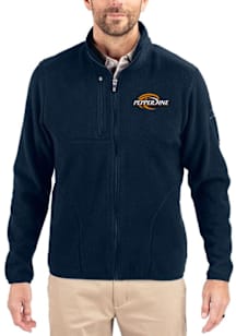Cutter and Buck Pepperdine Waves Mens Navy Blue Cascade Sherpa Big and Tall Light Weight Jacket