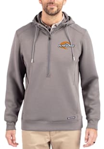 Cutter and Buck Pepperdine Waves Mens Grey Roam Long Sleeve Hoodie