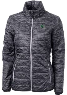 Cutter and Buck New York Jets Womens Black Helmet Rainier PrimaLoft Printed Filled Jacket