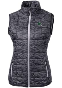 Cutter and Buck New York Jets Womens Black Helmet Rainier PrimaLoft Printed Vest