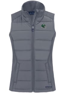 Cutter and Buck New York Jets Womens Grey Helmet Evoke Vest