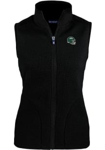 Cutter and Buck New York Jets Womens Black Helmet Cascade Sherpa Vest