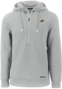 Cutter and Buck Akron RubberDucks Mens Grey Roam Long Sleeve Hoodie