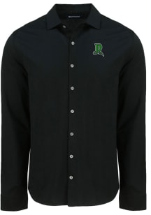 Cutter and Buck Dayton Dragons Mens Black Advantage Soft Pique Long Sleeve Dress Shirt