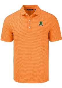 Cutter and Buck Dayton Dragons Mens Orange Forge Eco Fine Line Short Sleeve Polo