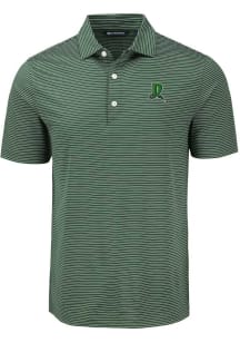 Cutter and Buck Dayton Dragons Mens Green Forge Eco Fine Line Short Sleeve Polo