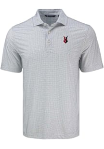 Cutter and Buck Indianapolis Indians Mens Grey Pike Diamond Dot Short Sleeve Polo