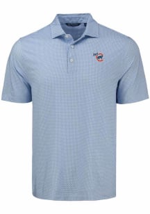 Cutter and Buck Iowa Cubs Mens Blue Pike Diamond Dot Short Sleeve Polo