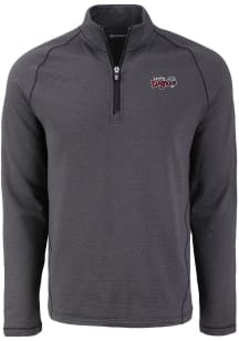 Cutter and Buck Lansing Lugnuts Mens Black Pehastin Long Sleeve Qtr Zip Pullover
