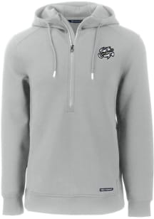 Cutter and Buck Omaha Storm Chasers Mens Grey Roam Long Sleeve Hoodie
