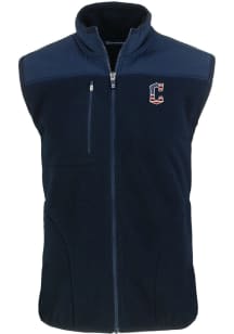 Cutter and Buck Cleveland Guardians Big and Tall Navy Blue Stars and Stripes Cascade Sherpa Mens..