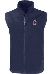 Cutter and Buck Cleveland Guardians Mens Navy Blue Stars and Stripes Charter Sleeveless Jacket