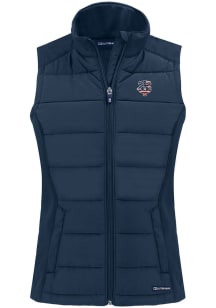 Cutter and Buck Minnesota Twins Womens Navy Blue Stars and Stripes Evoke Vest