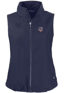 Cutter and Buck Minnesota Twins Womens Navy Blue Stars and Stripes Charter Vest