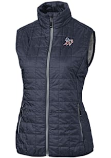 Cutter and Buck Oakland Athletics Womens Anthracite Stars and Stripes Rainier PrimaLoft Vest