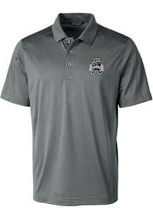 Cutter and Buck Utah State Aggies Mens Grey Vault Prospect Short Sleeve Polo