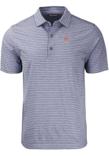 Cutter and Buck Auburn Tigers Mens Navy Blue Alumni Forge Stripe Short Sleeve Polo