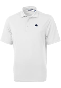 Mens Penn State Nittany Lions White Cutter and Buck Alumni Virtue Eco Pique Short Sleeve Polo Sh..