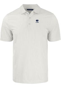Mens Penn State Nittany Lions White Cutter and Buck Alumni Pike Symmetry Short Sleeve Polo Shirt