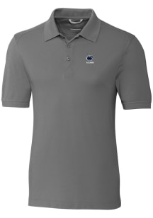 Mens Penn State Nittany Lions Grey Cutter and Buck Alumni Advantage Short Sleeve Polo Shirt