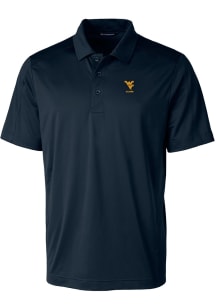 Cutter and Buck West Virginia Mountaineers Mens Navy Blue Alumni Prospect Short Sleeve Polo