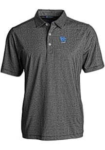 Cutter and Buck Kentucky Wildcats Mens Black Alumni Pike Symmetry Short Sleeve Polo