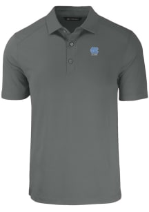 Cutter and Buck North Carolina Tar Heels Grey Alumni Forge Eco Stretch Big and Tall Polo