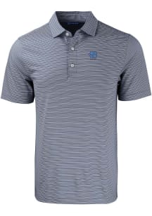 Cutter and Buck North Carolina Tar Heels Navy Blue Alumni Forge Double Stripe Big and Tall Polo