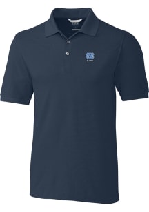 Cutter and Buck North Carolina Tar Heels Navy Blue Alumni Advantage Pique Big and Tall Polo