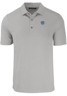 Cutter and Buck North Carolina Tar Heels Mens Grey Alumni Forge Recycled Short Sleeve Polo