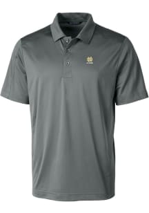 Cutter and Buck Notre Dame Fighting Irish Mens Grey Alumni Prospect Short Sleeve Polo