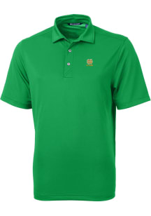 Cutter and Buck Notre Dame Fighting Irish Mens Kelly Green Alumni Virtue Eco Pique Short Sleeve ..