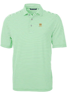 Cutter and Buck Notre Dame Fighting Irish Mens Kelly Green Alumni Virtue Eco Pique Stripe Short ..