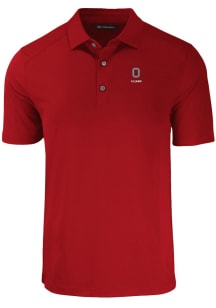 Ohio State Buckeyes Cardinal Cutter and Buck Alumni Forge Eco Stretch Big and Tall Polo