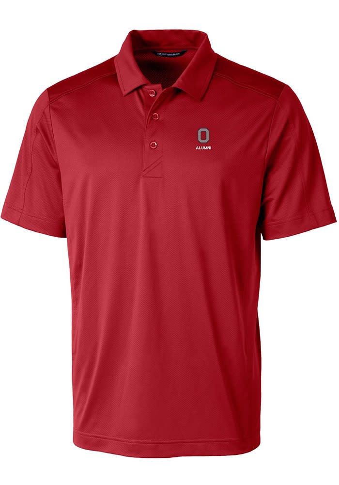 Cutter and Buck Ohio State Buckeyes Mens Cardinal Alumni Prospect Short Sleeve Polo