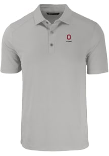 Cutter and Buck Ohio State Buckeyes Mens Grey Alumni Forge Recycled Short Sleeve Polo