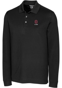 Cutter and Buck Ohio State Buckeyes Mens Black Alumni Advantage Long Sleeve Polo Shirt