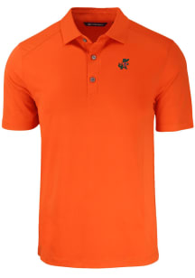 Cutter and Buck Florida Gators Mens Orange Vault Forge Recycled Short Sleeve Polo