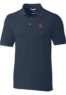 Cutter and Buck Texas Longhorns Mens Navy Blue Alumni Advantage Short Sleeve Polo