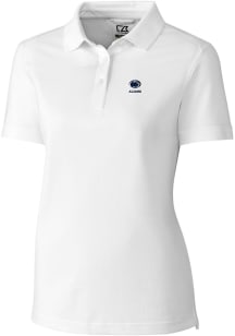 Womens Penn State Nittany Lions White Cutter and Buck Alumni Advantage Short Sleeve Polo Shirt