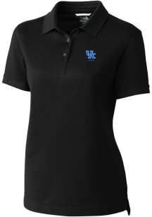 Cutter and Buck Kentucky Wildcats Womens Black Alumni Advantage Short Sleeve Polo Shirt