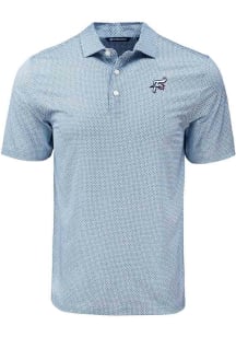 Cutter and Buck Reading Fightin Phils Mens Navy Blue Pike Diamond Dot Short Sleeve Polo