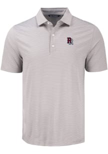 Cutter and Buck Round Rock Express Mens Grey Forge Eco Fine Line Short Sleeve Polo