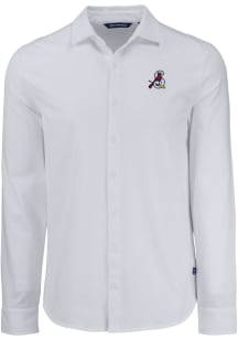 Cutter and Buck Springfield Cardinals Mens White Advantage Soft Pique Long Sleeve Dress Shirt