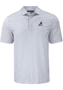 Cutter and Buck Springfield Cardinals Mens Grey Pike Flora Short Sleeve Polo