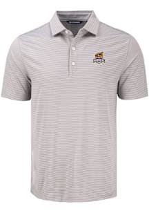 Cutter and Buck Toledo Mud Hens Mens Grey Forge Eco Fine Line Short Sleeve Polo