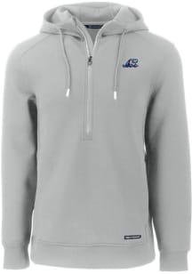 Cutter and Buck West Michigan Whitecaps Mens Grey Roam Long Sleeve Hoodie