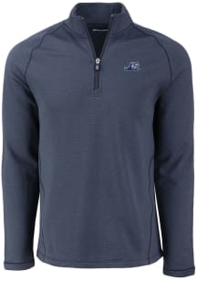 Cutter and Buck West Michigan Whitecaps Mens Navy Blue Pehastin Long Sleeve Qtr Zip Pullover