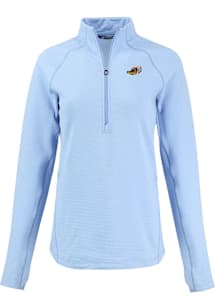 Cutter and Buck Akron RubberDucks Womens Blue Pehastin Qtr Zip